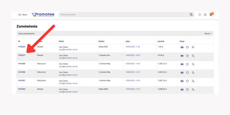 Szczegóły zamówienia